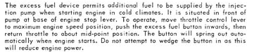 Lehman Manual: "The excess fuel device permits additional fuel to be supplied by the injection pump when starting engine in cold climates."